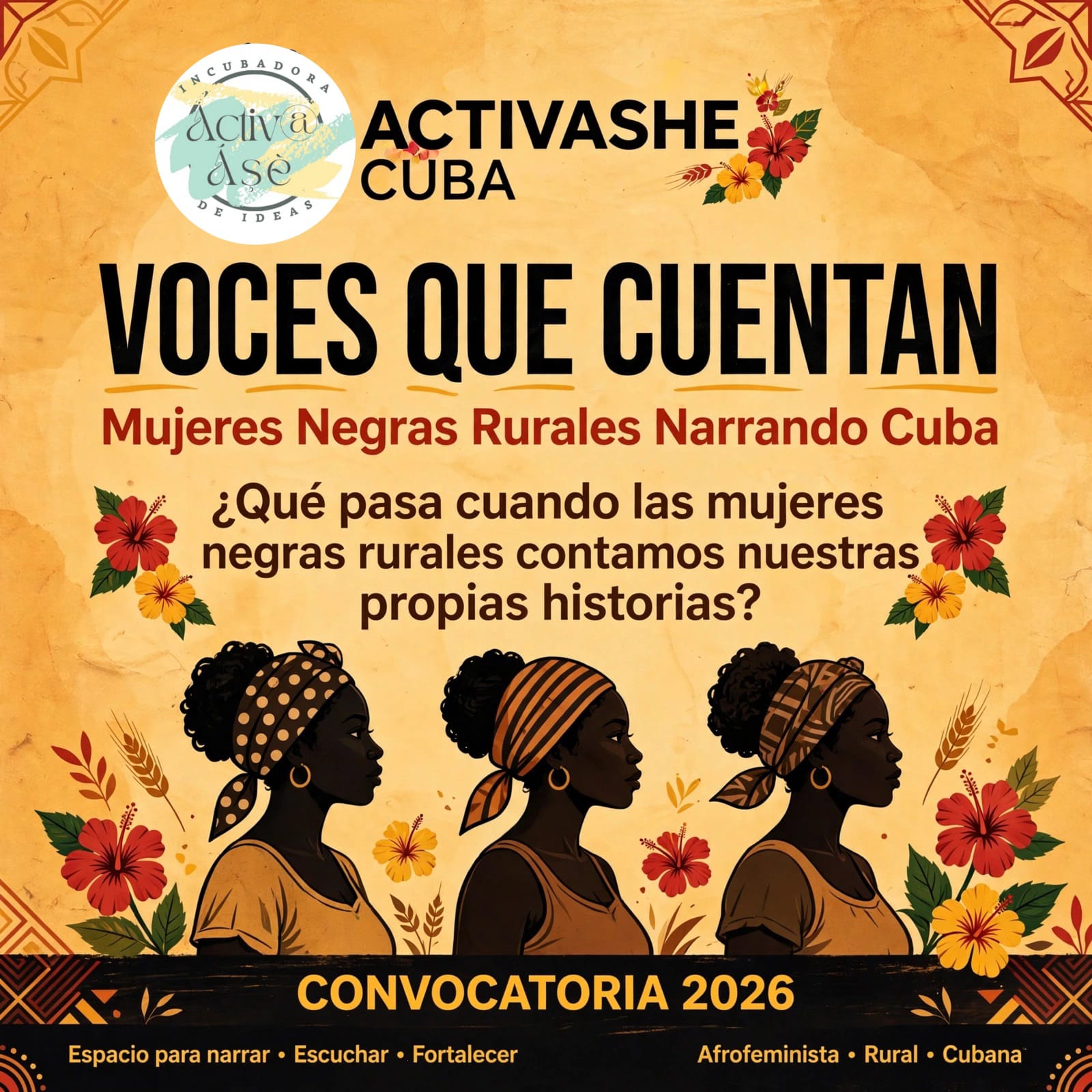VOCES QUE CUENTAN | Convocatoria ACTIVASHE 2026